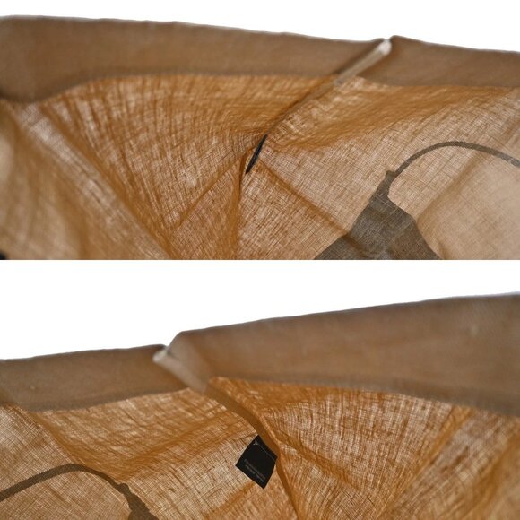 FENDI Logo Baguette Silhouette Tote Hand Bag Canvas Leather Brown Italy 68KA638 - Picture 11 of 15